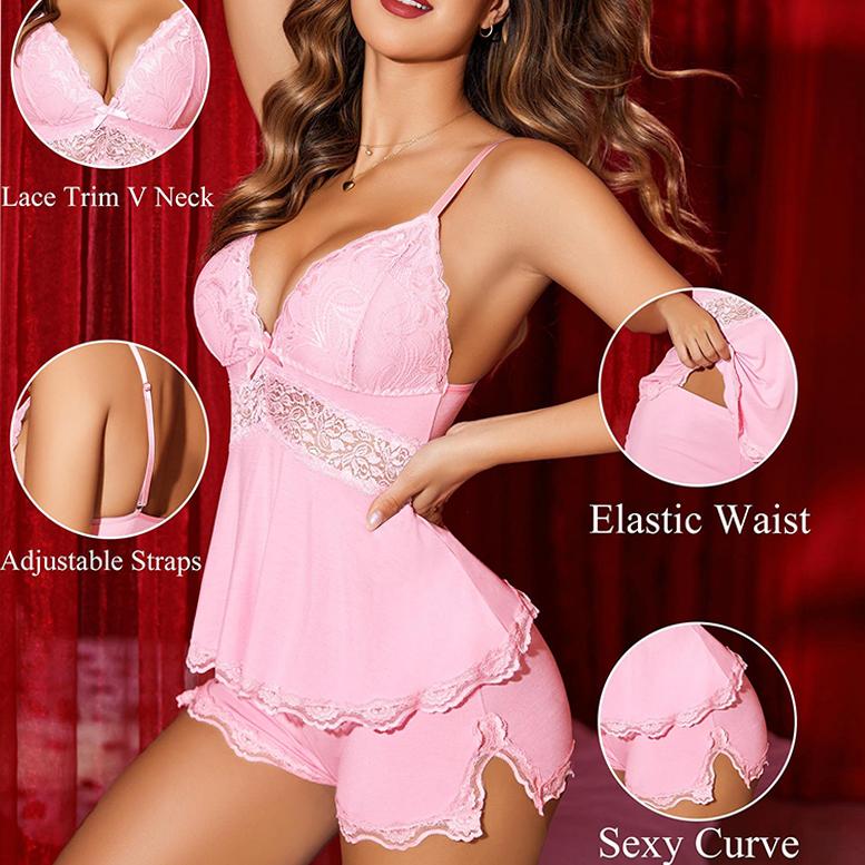 Louie Sand Women’s Camisole Pajama & Panty Set