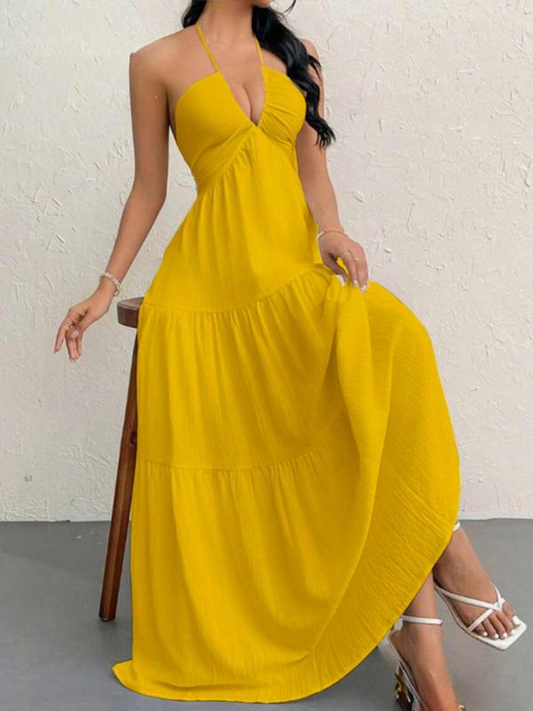 Louie Sand Sleeveless A-Line Summer Dress – Casual Beach & Party Wear